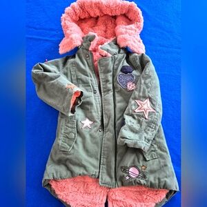 Warm Andy And Evan 3T Parka with removable hoodie